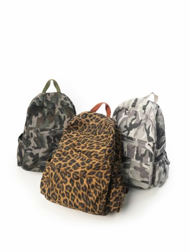 Image of Floral Canvas Backpack Women Backpack Purse Fashion Waterproof Rucksack Shoulder Bags Casual Travel Daypack