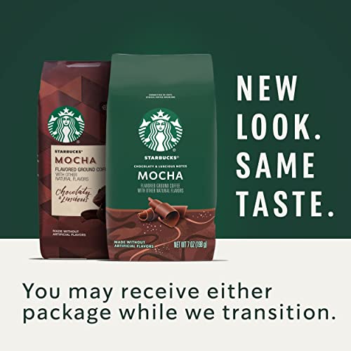 Starbucks Ground Coffee—Mocha Flavored Coffee—No Artificial Flavors—100% Arabica—6 Bags (11 Oz Each) #TOP1