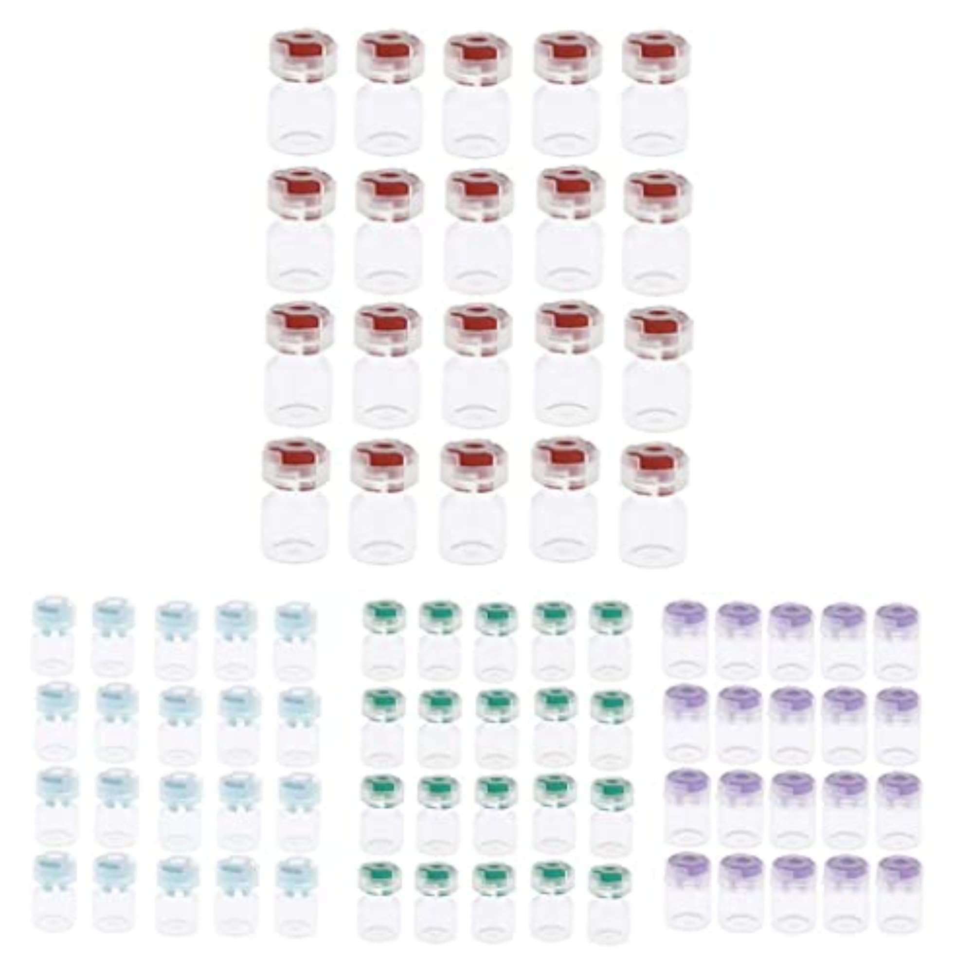4x20Pcs Empty Sealed Sterile Serum Powder Vials Container