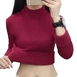 Assorti: Le pull rembourré en tricot décontracté peut être porté seul ou avec des manteaux, des vestes, des leggings ou des demi-jupes et des bottes. Il est à la fois aéré et chaud par temps froid.