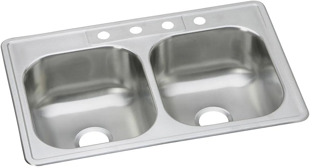 Elkay DSE233211 Dayton Kitchen Sink, 33 x 21, Elite Satin