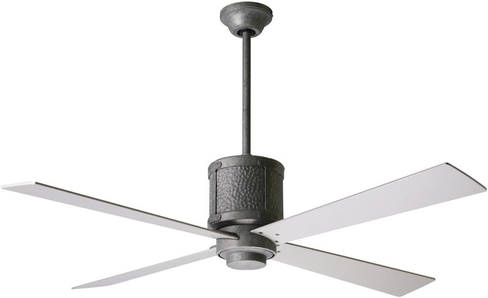 52" Bodega Hammered Steel Ceiling Fan