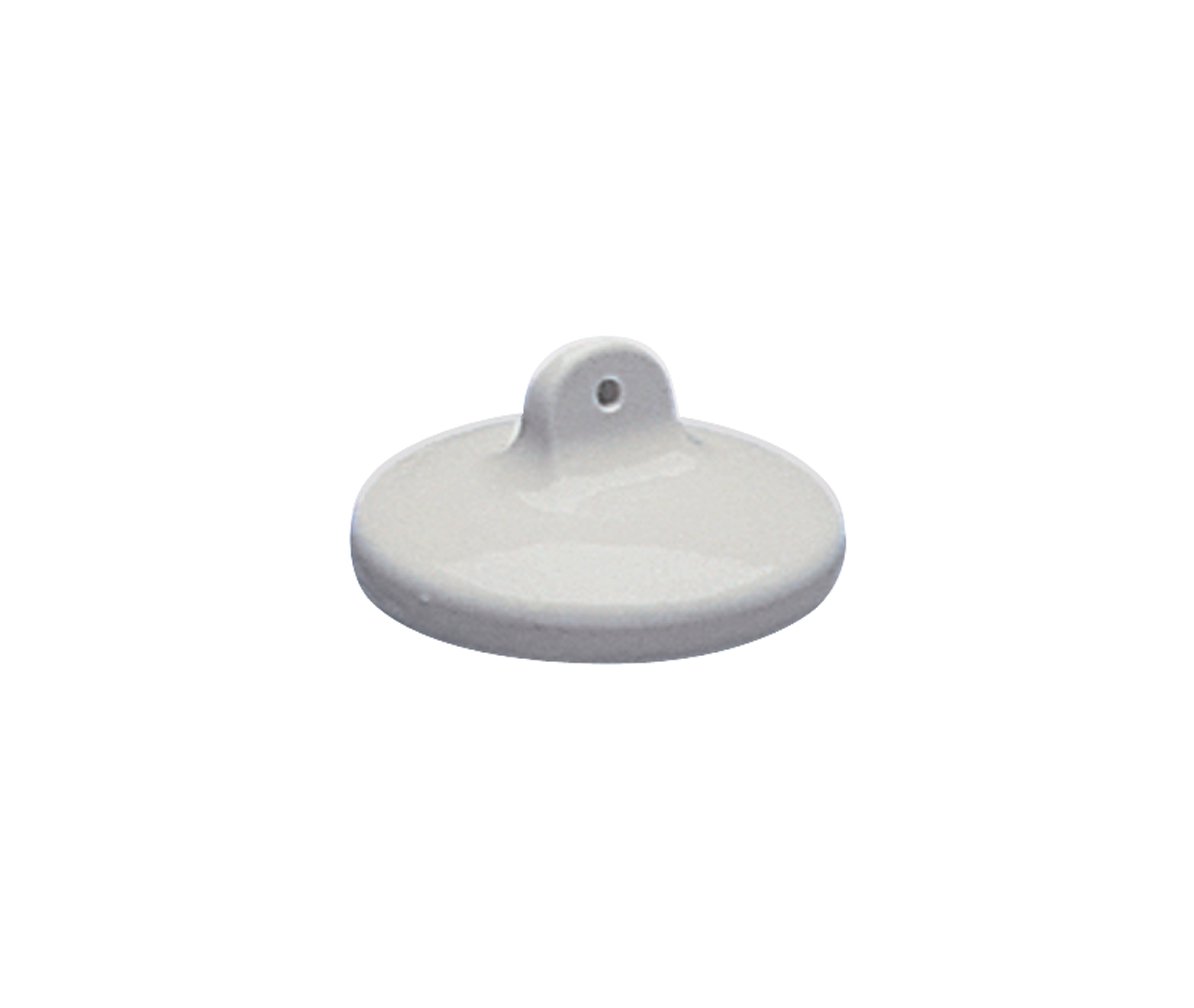 CoorsTek60122 Porcelain Crucible Covers, Glazed Except for Rim, For Use with Crucibles 60138 and 60050