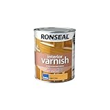 Ronseal Interior Varnish Light Oak Satin 750ml