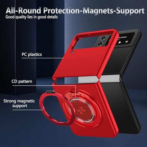 Funda protectora Samsung Z Flip 4 resistente a caídas con giro 360 4