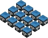 JBB Billiards, Snooker and Pool Chalk Box | Billiards Accessories | Cue Chalk - 12 Pcs (Blue)