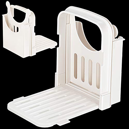Bread Slicer Adjustable Bread Loaf Slicer Cutter Folding Bread Toast Slicer Sandwich Maker