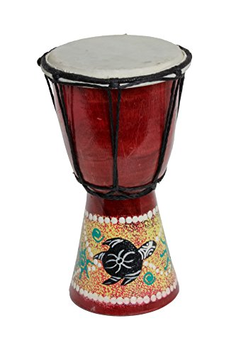 20cm Schildkröte Bemalt Djembe Trommel Bongo Drum Handtrommel...