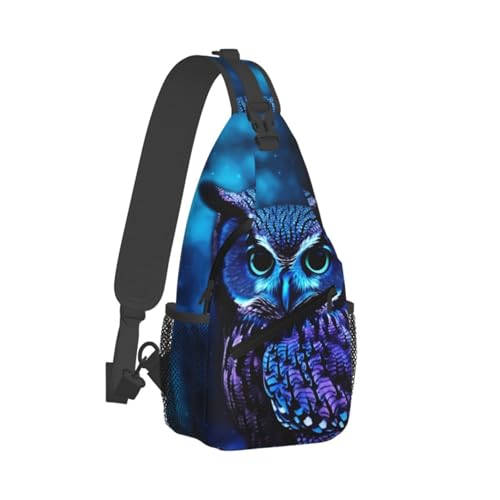 Mochila tipo sling para hombre y mujer color negro