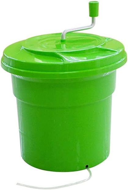 Heavy-Duty Vegetable Spinner, 12L Large Capacity Salad Dryer, Manual Lettuce Spinner for Commercial Catering, 3 Gallon Food-Grade Veggie Drainer for Restaurants, Food Trucks & Home Kitchens