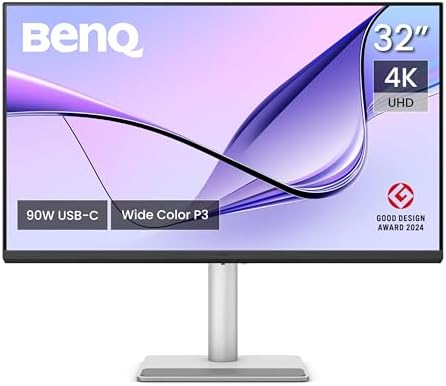 Monitor BenQ 32" MA320U 4K para Macbook® Pro/Air, 2 x USB-C, font...