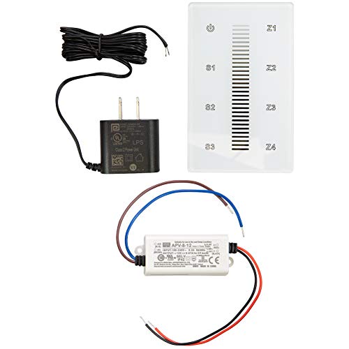 Sirs-E White & Single Color Led Touch Dmx Wall Mounted Controller Dimmer With In-Wall & Wall Power Supply Sr-2830A-Dmx Kit - White #TOP4