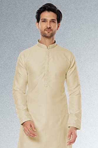 Indian Pakistani Men's Tunic Fancy Jacquard Silk Party Festive Ethnic Wear Kurta Pajama Dress Set2