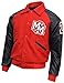 MJ Mickey Mouse Wool & Leather Red Varsity Jacket (2X-Large (Best for Chest Size 48-49), Red & Black)