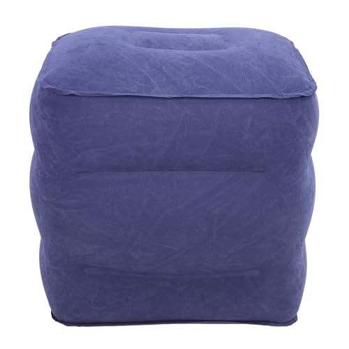Repose-pieds gonflable avion et voiture pour un confort total en voyage bleu