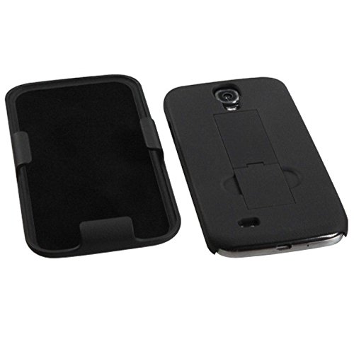 Mybat Samsivhbholsftbl51Np Shell Holster Combo Case For Samsung Galaxy With Kick-Stand And Belt Clip For Samsung I337/L720/M919/I545/R970/I9505/I9500 Galaxy S4 - Retail Packaging - Black #TOP1