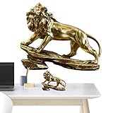 Werten Sie Ihre Einrichtung auf: Verschönern Sie jeden Raum mit dieser atemberaubenden Löwenstatue. Mit seiner vielseitigen Ausstrahlung verleiht es Ihrem Zuhause einen Hauch von Eleganz und Raffinesse. Dieses Stück ist sowohl für Sammler als auch für Dekorateure geeignet und wird Sie mit Sicherheit beeindrucken.