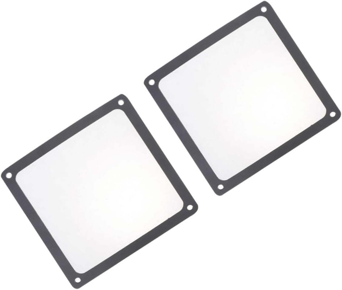 MERRYHAPY 2pcs Magnetic for Fans Washable Mesh Cover Easy Installation Fan Cooler Protector for Computer Cases Home Office and Travel