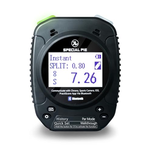 Tempismo preciso - Il nostro Shot Timer rileva con precisione vari calibri, tra cui 22,38,45 9 mm, 5,56, 7,62 e 12,7. Filtra gli echi, consentendo di allenarsi con il timer anche nei poligoni di tiro al chiuso. Inoltre, è dotato di un'interfaccia multilingue che supporta inglese, francese, spagnolo, portoghese e russo. Grazie alla nostra politica di restituzione di 1 anno e all'assistenza a vita, potete fidarvi della qualità e dell'affidabilità del nostro Shot Timer.