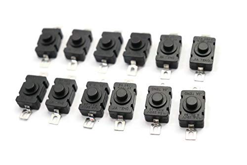 S P Electron Self Locking Switch, DC 260V 1.5 A Tactile Tact Switch 2Pin On Off Push Button Switch DIY Electronics Accessories pack of 20-image-6