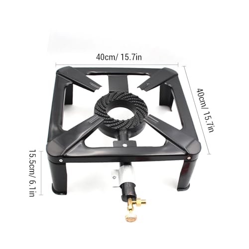 Quemador de gas de alta potencia de 8 kW para exteriores, estufa portátil de hierro fundido, ideal para calentar barbacoa y cocinar mientras acampas, diseño eficiente y duradero