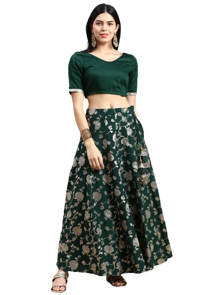 de moza Women Skirt Woven Bottom Embroidery Polyester-picture-10