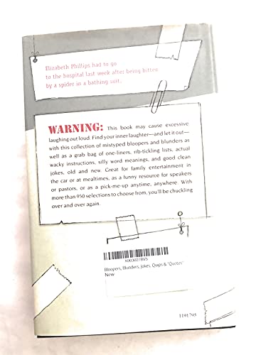 Bloopers, Blunders, Jokes, Quips & "Quotes" 0739461419 Book Cover