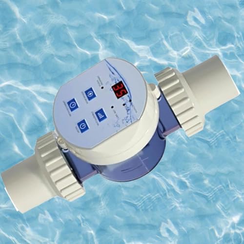 Sistema generador de cloro salado, clorador electrolítico de agua salada con panel digital inteligente y alarma, Wi-Fi integrado y control de aplicación para piscinas enterradas