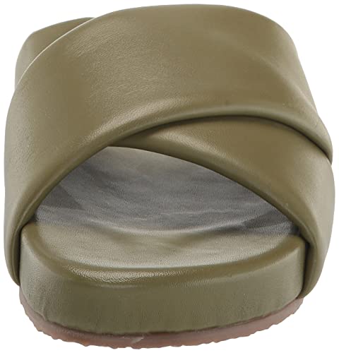 Seychelles Women's Heartfelt Leather Slide Sandal, Olive, 9 #TOP1
