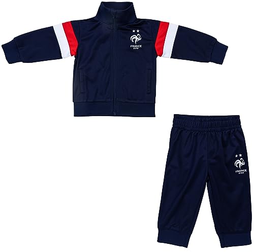 FFF Ensemble bébé Survêtement Veste Pantalon Collection Officielle Equipe de France de Football - 24 Mois