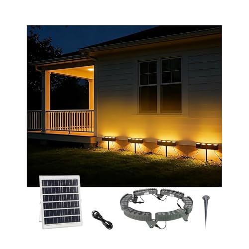 Anneau lumineux solaire pour arbre et jardin : ambiance de cour