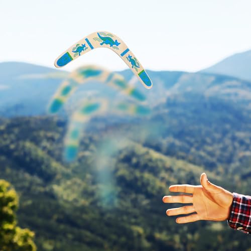 Toddmomy Holz-Bumerang V-Förmig Zurückkehrender Bumerang Für Kinder Und Erwachsene Leicht Tragbar Für Outdoor Spiele Partys Und Picknicks