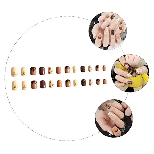 Beavorty 72 Peças De Remendo Para Unhas Falsas Unhas Falsas Brancas Acessórios Para Manicure Unhas P