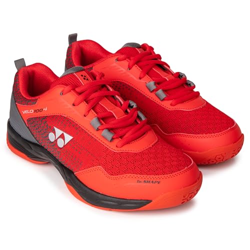 Image of YONEX Velo 100-i Badminton Shoes | Made in India | Ideal for Badminton,Squash,Table Tennis,Volleyball | Non-Marking Sole | TRU Cushion | Ergo Shape | Hexagrip |