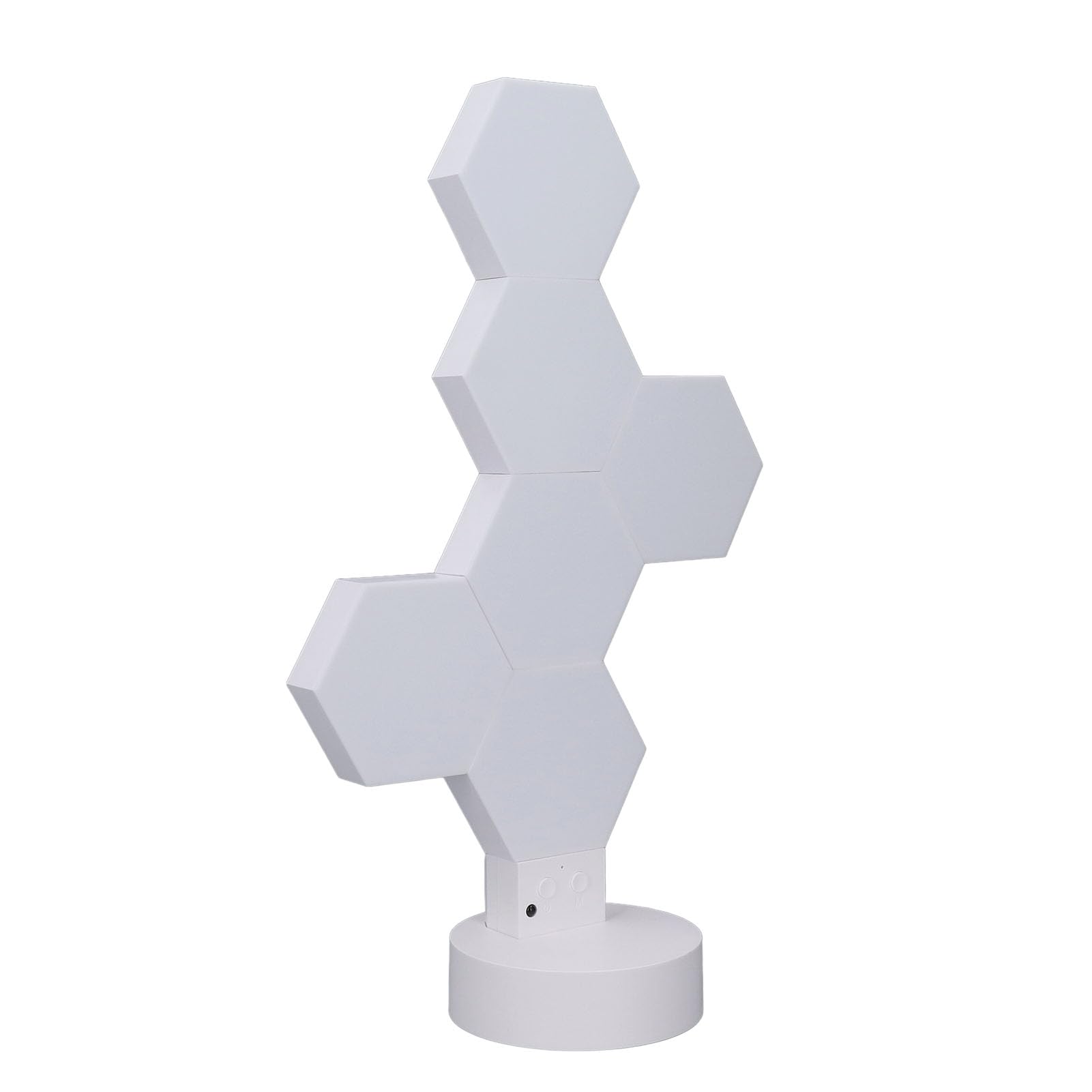 Garosa 6 Pièces LED Hexagone Lumières Panneau Lumineux Applique Murale RGB Musique Sync Bricolage Lumière de Jeu Assistants Intelligents Télécommande Décoration de Maison Intelligente