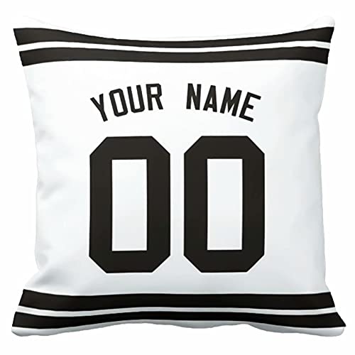 Image of ANTKING Throw Pillow 2 Pack with Custom Name and Number Personalized Gift for Men Women Boys