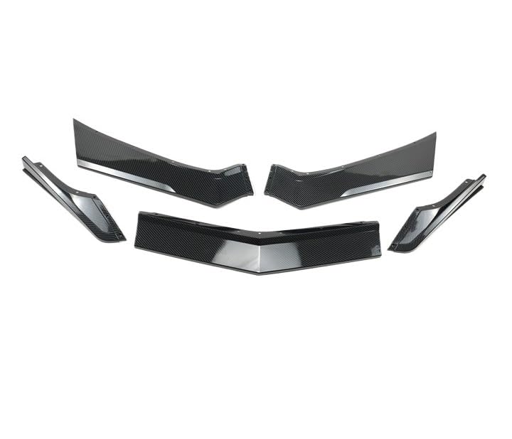 Diffuseur de lèvre de pare-chocs avant Corvette C8 2020-2023 noir brillant