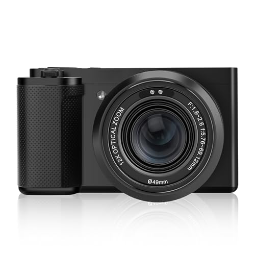 Caméscope Vidéo Numérique 5K WiFi Caméra Photo 64MP Zoom Optique 12x Écran Tactile 3,2 Pouces