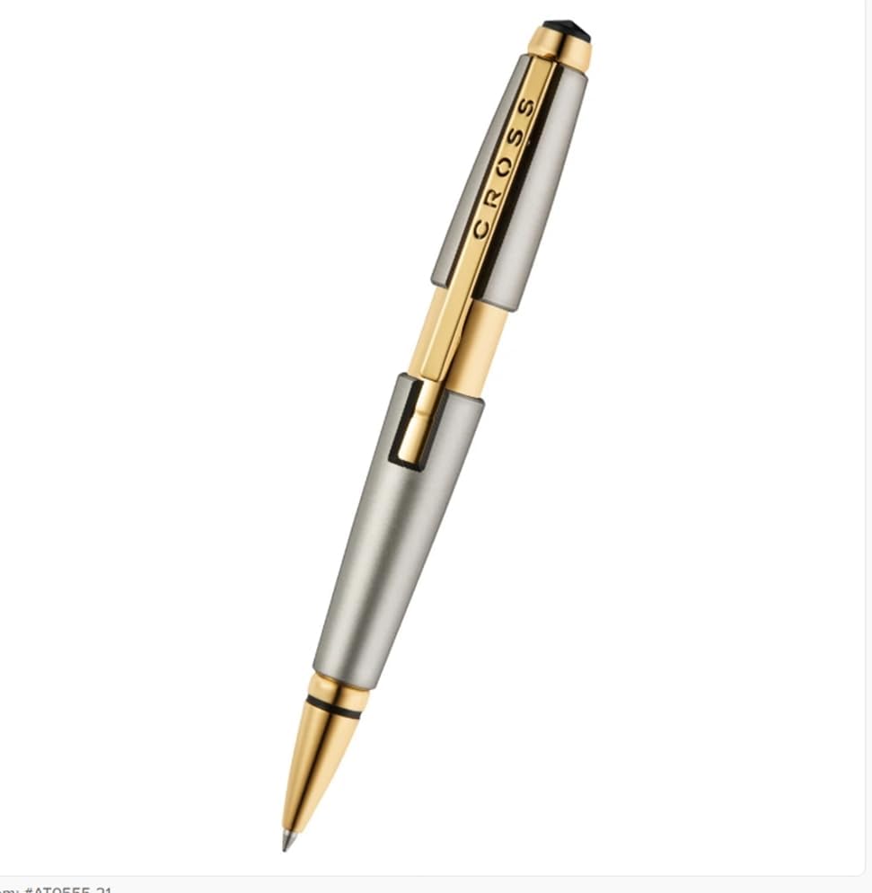 Cross Edge Sonic Titanium Lacquer with Gold PVD Appointments Selectip Rollerball Pen Black Ink - Elegant Accessory for — view 4