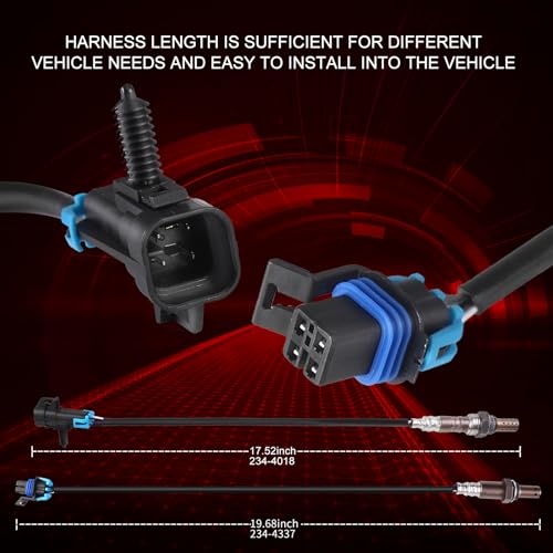 Pack de 4 sensores de oxígeno compatible para autos miniatura 5