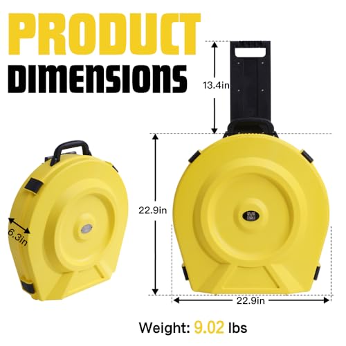 image for GORPANIX Cymbal Case With Foam Durable Cymbal Hard Cases, Fits Up to 1