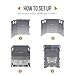 OneTigris Camping Backpacking Stove Portable Foldable Burning Wood Stove for Outdoor Hiking Picnic BBQ,Stainless Steel (Medium)