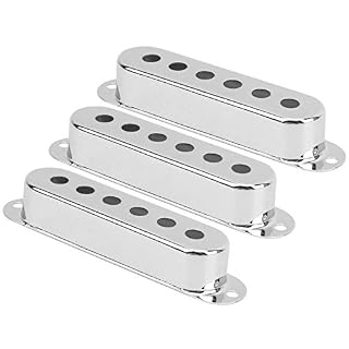 Paquet de 3 accessoires de guitare de couverture de micro de guitare à simple bobine en laiton compatibles avec la… - Les Beatles, Paul McCartney, John Lennon, RIngo Starr, George Harrison Paquet de 3 accessoires de guitare de couverture de micro de guitare à simple bobine en laiton compatibles avec la… – Image 3