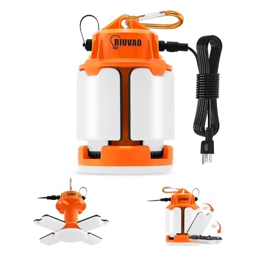 LED Temporary Work Light 70W Daylight White 5000K 10500 Lumens Construction work Light 4 Adjustable Light Panels with Hooks Portable Connectable for Workshop Mine Job Site Lighting