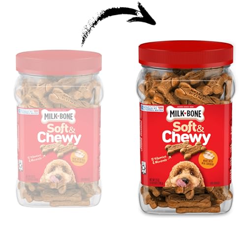 Milk-Bone Soft & Chewy Dog Training Treats, 25 oz Canister - image 2