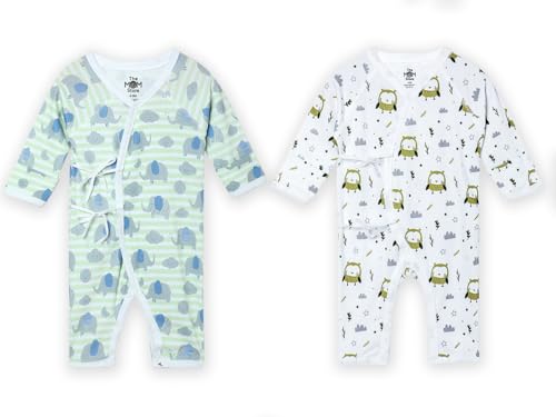 Image of The Mom Store Baby Romper Jabla Style Combo For Boys And Girls | Cotton | Soft Infant Bodysuit | Trendy Stylish Sleepwear For Newborn Baby | Printed | Unisex Comfortable Everyday Baby Wear