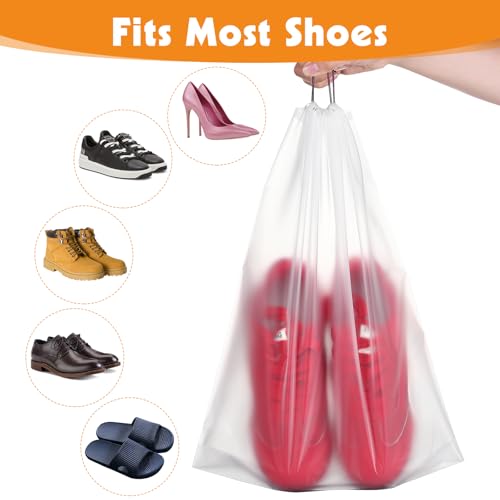 50 Pack Large Clear Travel Shoe Bags - 7.49 with Coupon - Image 4