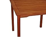 DEGAMO Gartentisch Lago 80x80cm aus Eukalyptus - 4
