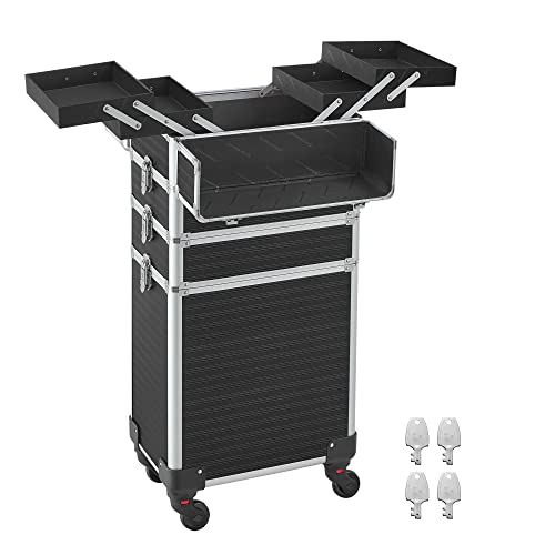 SONGMICS Valise de Maquillage Professionnel 4-en-1,...