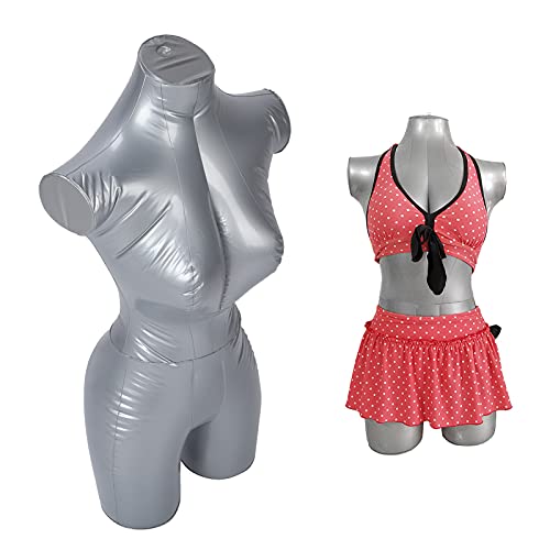 Beufee Modelo de maniquíes inflables Femeninos, maniquí de Ropa, Estante de exhibición de Ventana de Ropa de Cuerpo Superior para exhibición de Ropa, Herramientas de Sastre de diseñador para Coser Cover